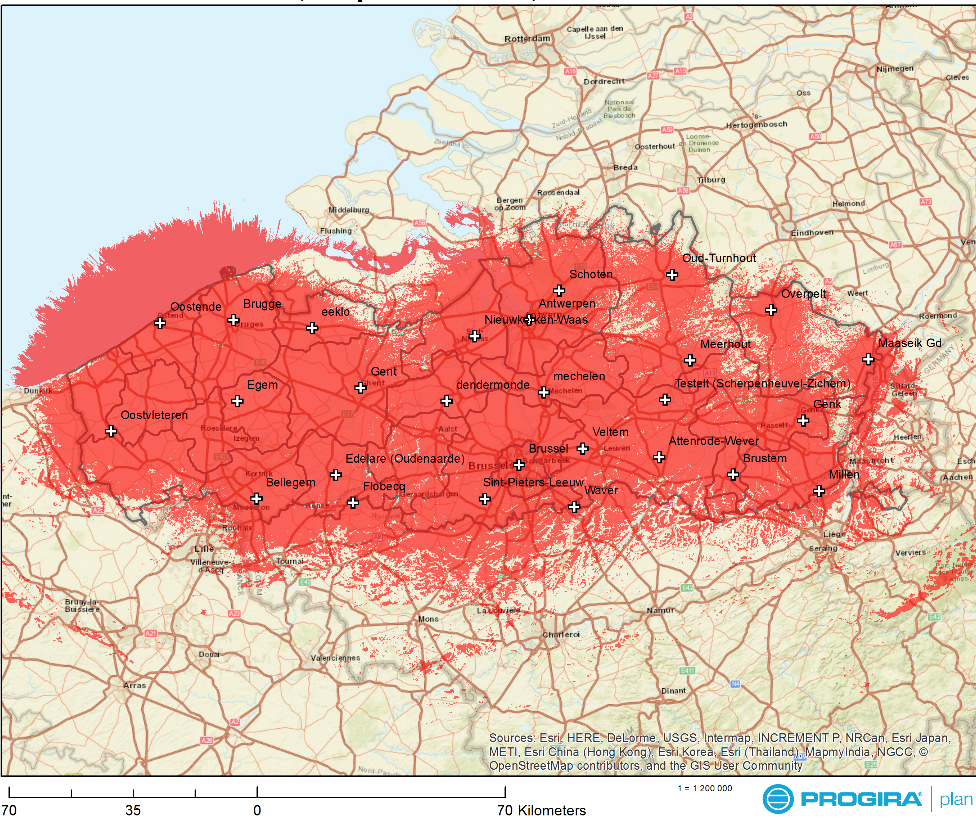 Indoor Coverage Map with HPHT Infrastructure 